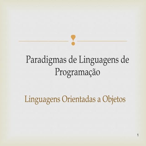 Programação Orientada a Objeto(POO)