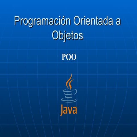 Poo   Programacion Orientada A Objetos   Java