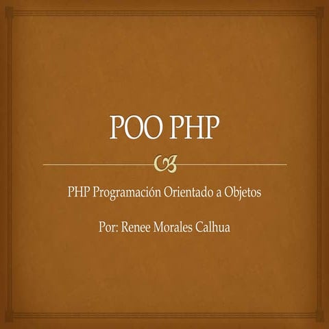 Poo programacion orientada a objetos - renee morales