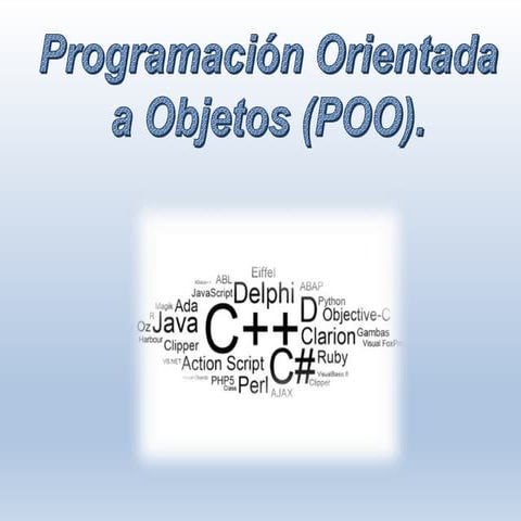 Programación Orientada a Objetos (POO) y UML