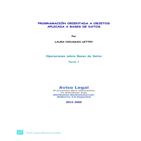 POOABD (POO Aplicada a B Datos) - ABMC parte 1 -2020