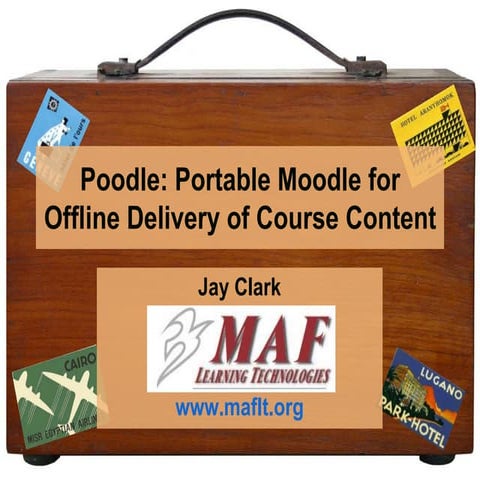 Poodle: Portable Moodle for Offline Delivery of Course Content