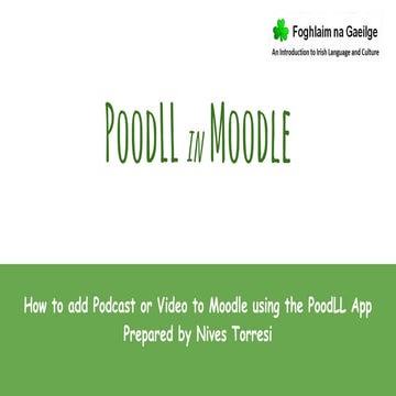 PoodLL in Moodle