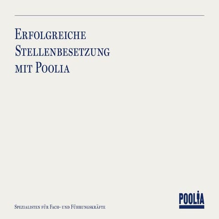 Poolias Kundenbroschüre