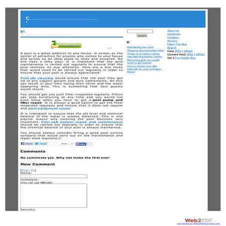 Swimming Pool Water Testing Laboratory | PDF
