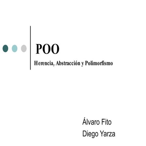 POO: Herencia, Abstraccion y Polimorfismo