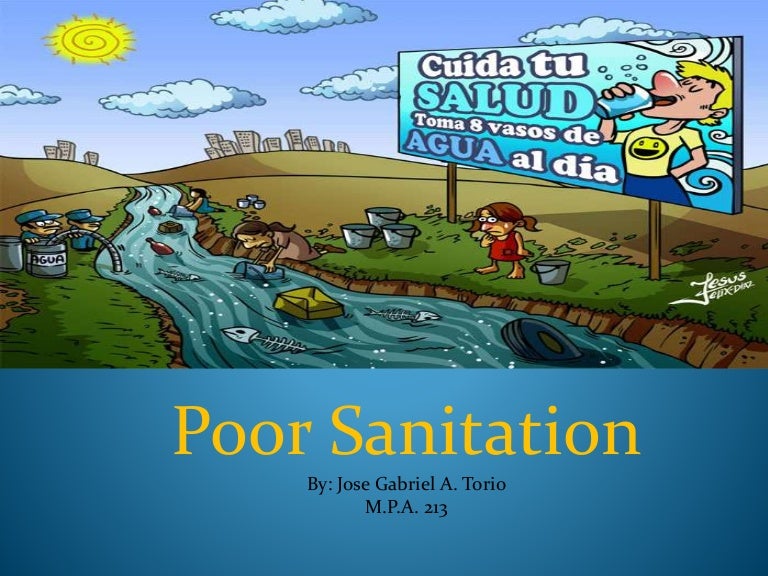 write an essay on poor sanitation