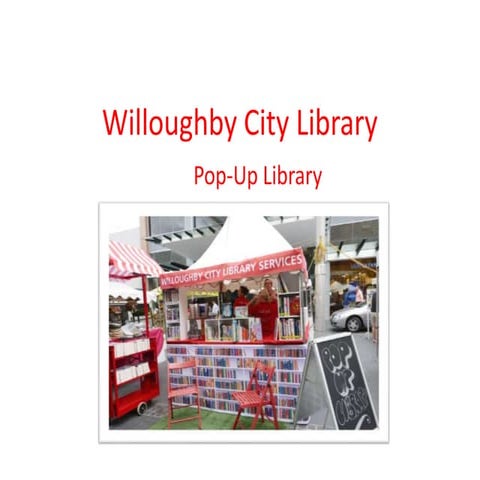 Pop up library - Cheryl Woodward | PPTX