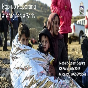 Pop-up student journalism on refugees in Paris
