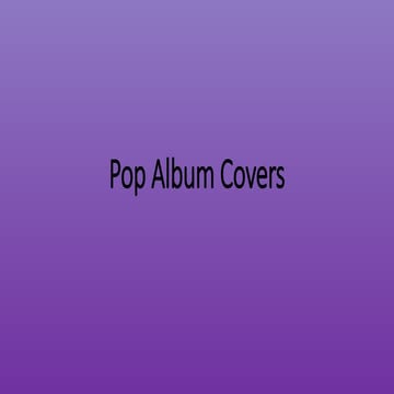 Pop album covers