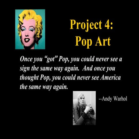 Pop art slideshow