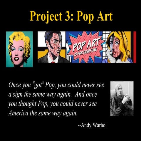 Pop art slideshow