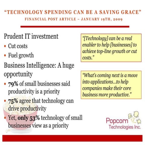 Popcorn Technologies An Overview
