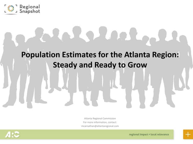 Regional Snapshot: 2017 Population Estimates