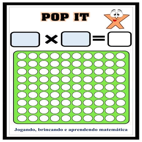 POP IT    -    Calculando   multiplicação