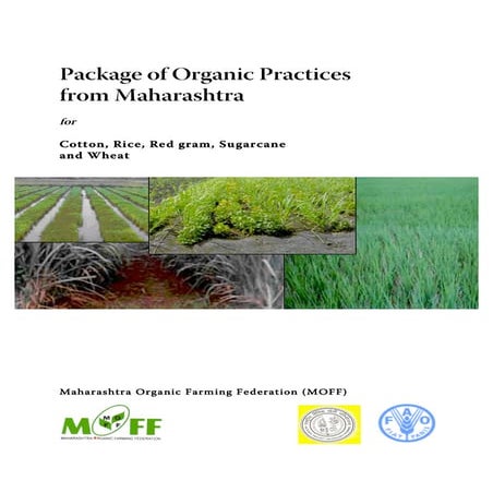 Package of Organic Practices for Cotton, Rice, Red gram, Sugarcane and Wheat