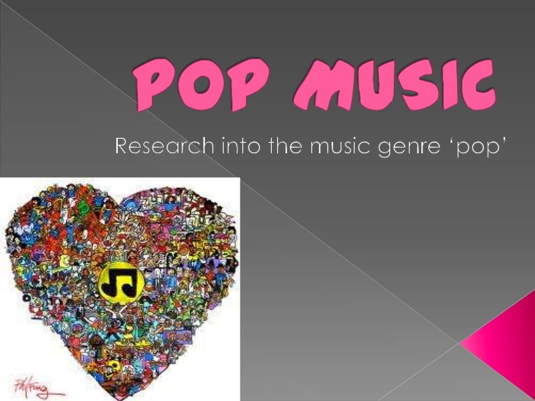 a presentation about pop music