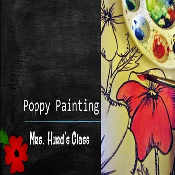 Poppy painting visual and text step by step ms artastic