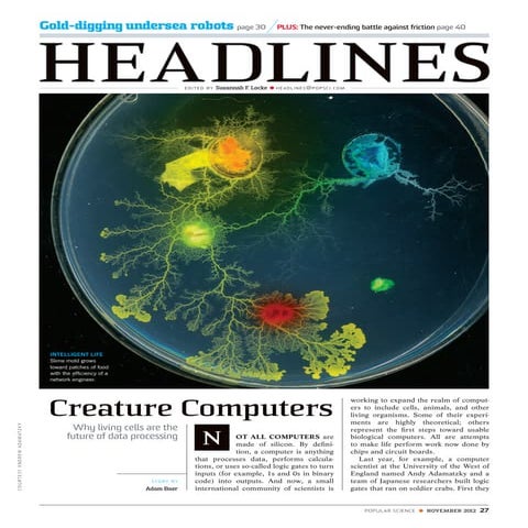 Creature Computers - Popular Science - by Adam Baer