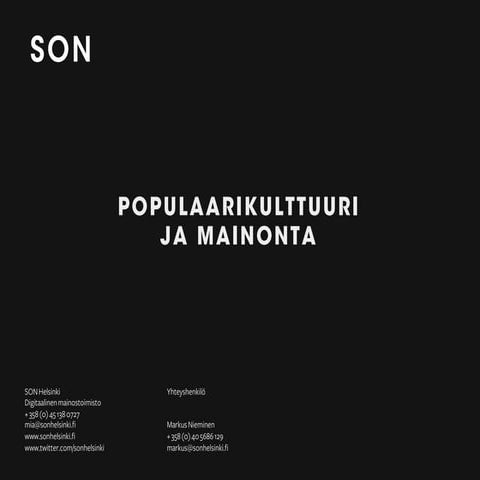 Populaarikulttuuri ja mainonta