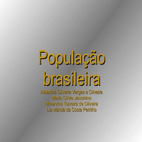 Populacao Brasileira