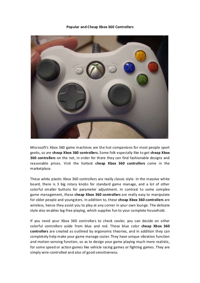 Popular and Cheap Xbox 360 Controllers
