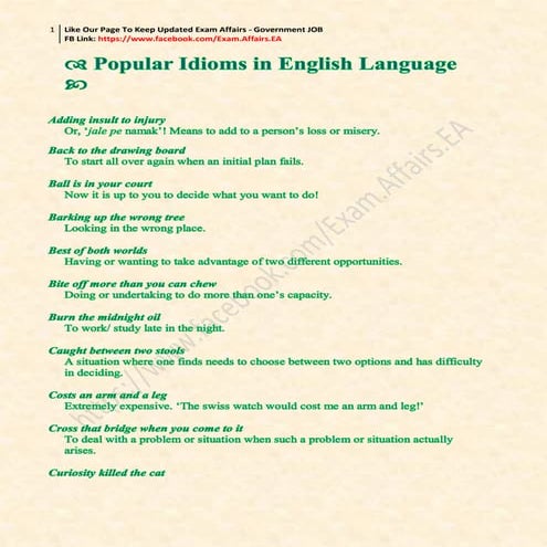 Popular idioms and word root method to learn english words quickly (one word ...