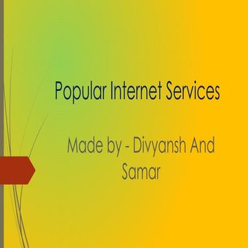 Understanding Popular Internet Services and Their Role in Connectivity ...