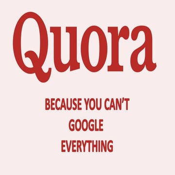 Quora | PDF