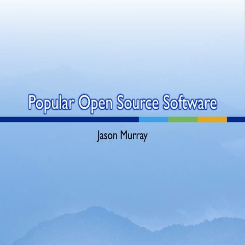 Popular Open Source Software | PPT