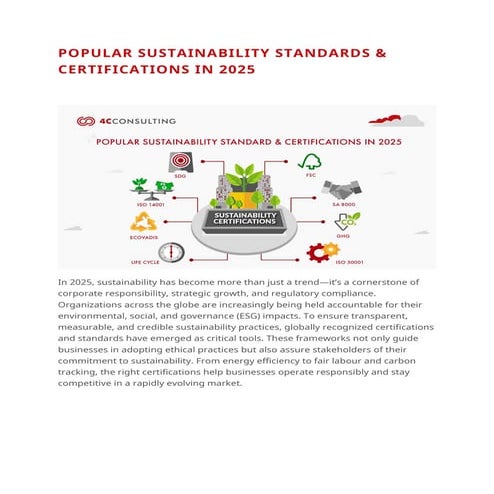 POPULAR SUSTAINABILITY STANDARDS & CERTIFICATIONS IN 2025.docx