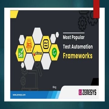 Popular Test Automation Frameworks | PPT