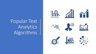 Popular Text Analytics Algorithms