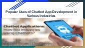Popular uses of chatbot app development in various industries