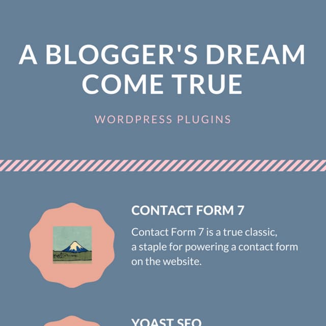 Wordpress plugins - A Blogger's Dream Come True (Infographic)