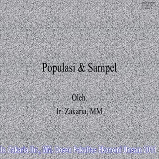 Populasi & sampel