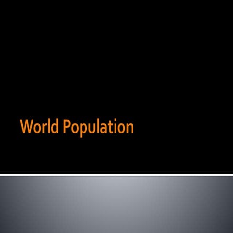 Population Geography