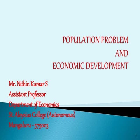 Population and Economic Development 