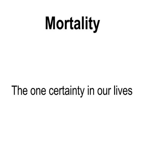 Population 5   Mortality