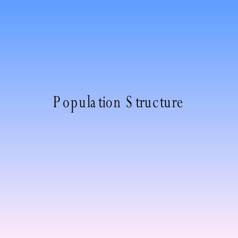 Population  Structure