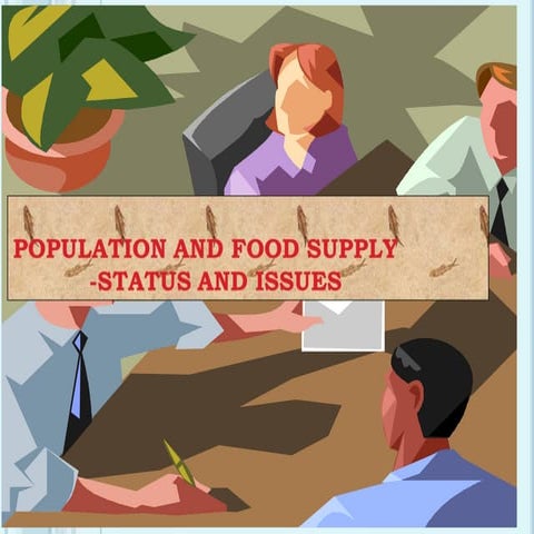 Population and food supply