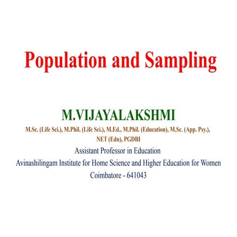 Comprehensive Guide to Population and Sampling Techniques in Research ...