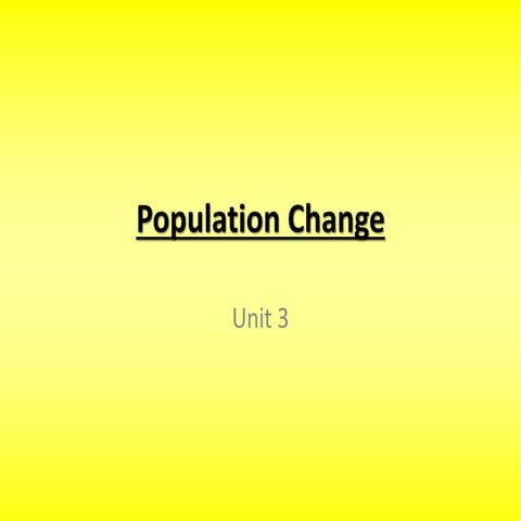 Population change