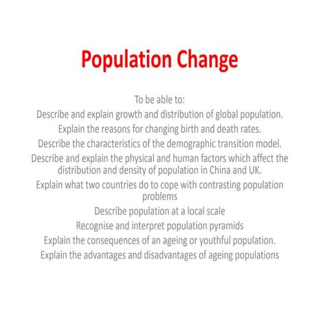 Population change revision