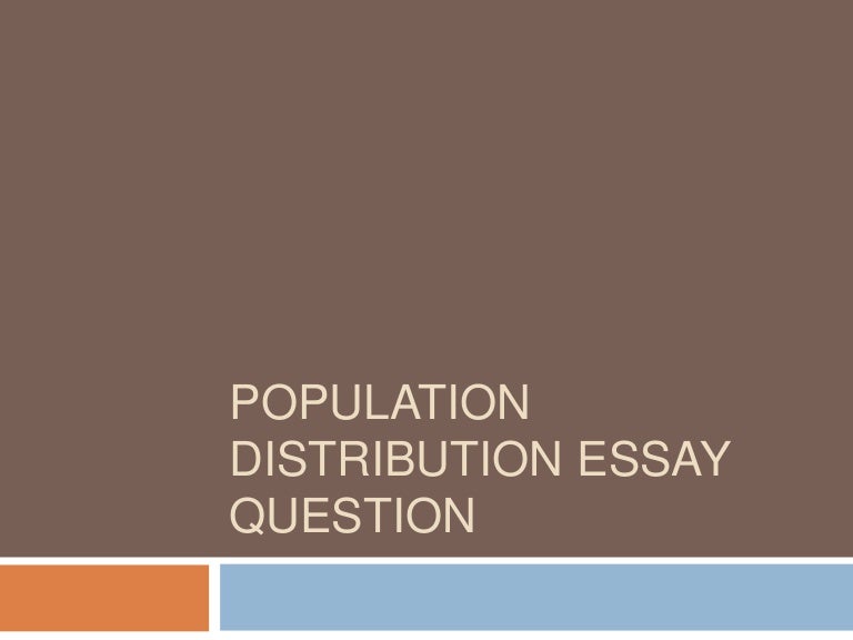 Population growth and distribution picture