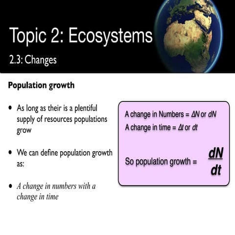 Population Dynamics
