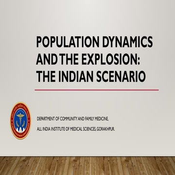 Population Dynamics and the Explosion.pptx