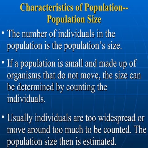 Population Dynamics Q And A