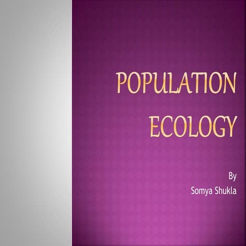 Population ecology