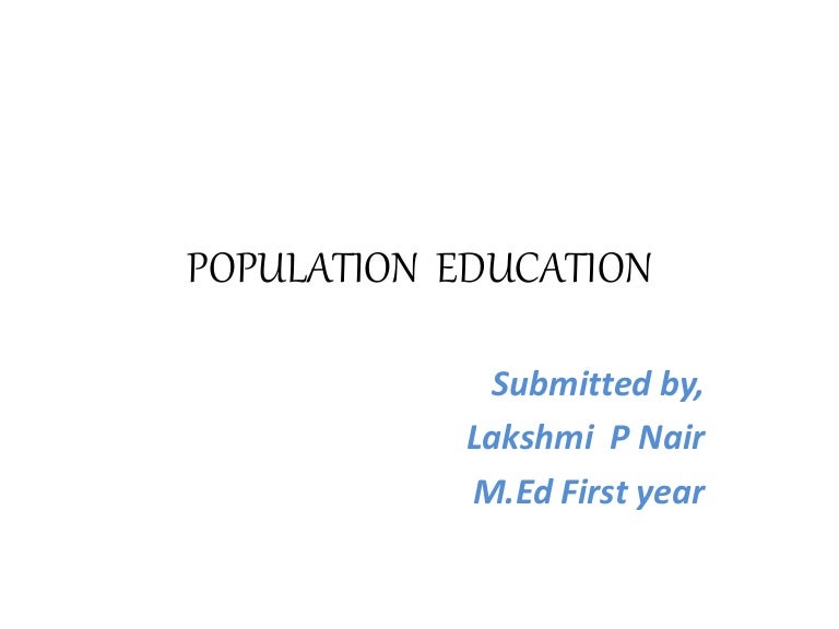 Population education